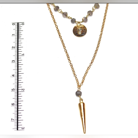 Vampire Diaries Necklace Silver Labradorite - Picture 5 of 8